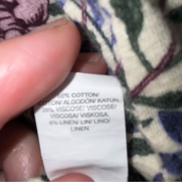 Lucky Brand Floral Print Long Sleeve Top - Picture 6 of 7
